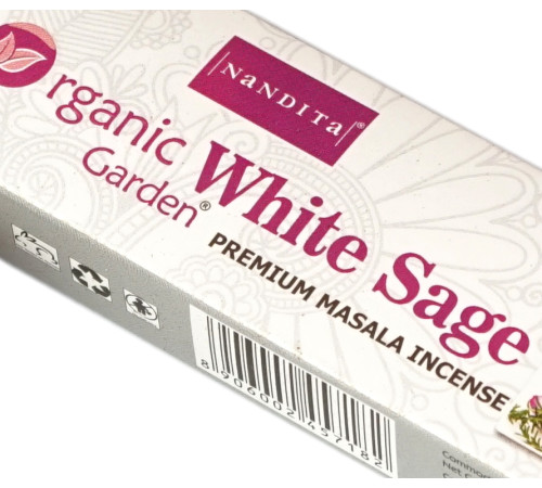 Ароматические палочки Белый шалфей Nandita Organic White Sage