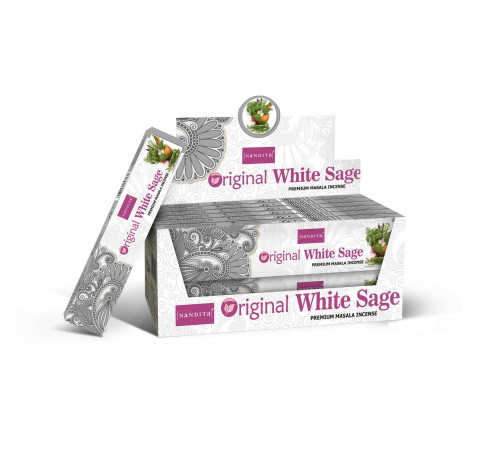 Ароматические палочки Белый шалфей Nandita Organic White Sage