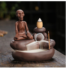 Підставка Рідкий дим кераміка Скелет Йога №2