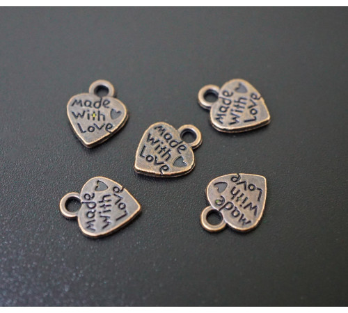 Амулет в гаманець Зроблено із любов'ю під мідь 10 штук