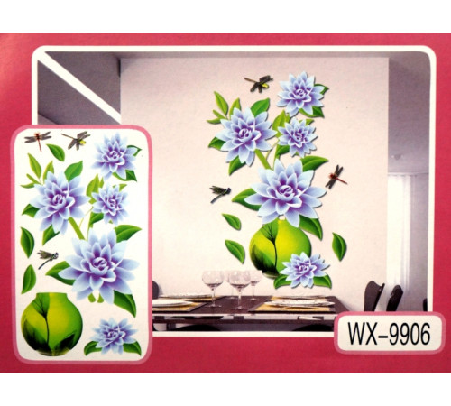 3D Декор - інсталяція КВІТИ WX-9906