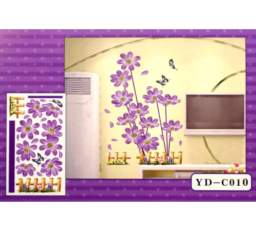 3D Декор - інсталяція КВІТИ + ЗАБІР YD-C010
