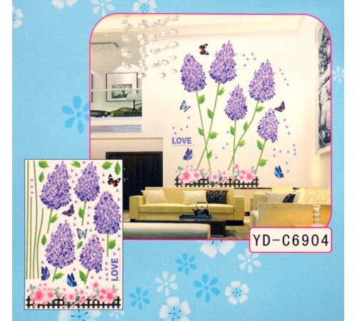 3D Декор - інсталяція Бузок YD-C6904
