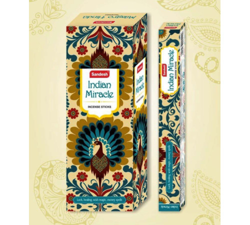 Ароматичні палички Індійське диво Sandesh Indian Miracle