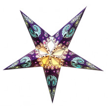 Абажур Зірка картонна 5 променів PURPLE TURQUOISE CYRUS