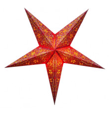 Абажур Зірка картонна 5 променів RED EMBD. DESIGN