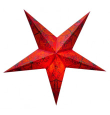 Абажур Зірка картонна 5 променів RED BUTTERFLY EMBD.
