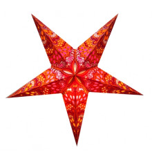 Абажур Зірка картонна 5 променів ORANGE TRISHUL