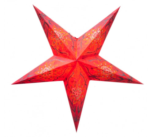 Абажур Зірка картонна 5 променів RED FLOWER EMBD.